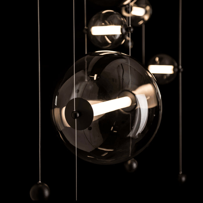 Hubbardton Forge - 139054-LED-STND-10-YL0694 - LED Pendant - Abacus - Black