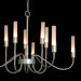 Hubbardton Forge - 106030-SKT-85 - Ten Light Chandelier - Lisse - Sterling