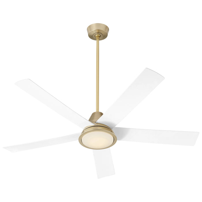 Quorum - 3-115-640 - 56"Ceiling Fan - Temple - Aged Brass
