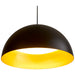 Quorum - 3-21-1550 - LED Pendant - Lucci - Black|Industrial Brass