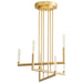 Quorum - 3-24-40 - LED Chandelier - Lustre - Aged Brass
