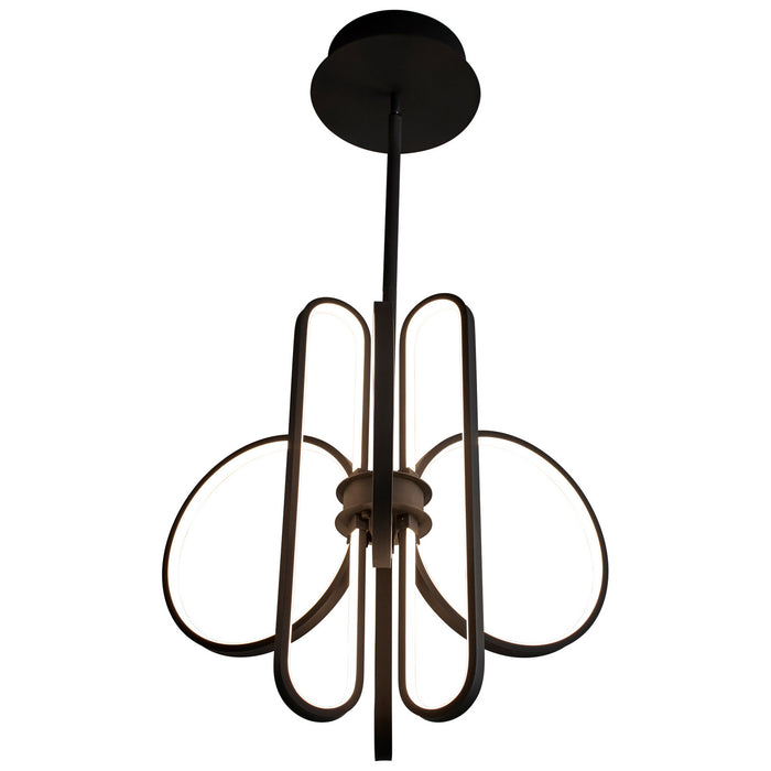Quorum - 3-25-15 - LED Pendant - Lupe - Black