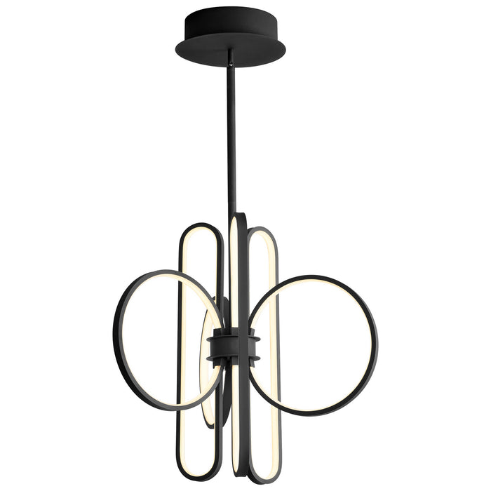 Quorum - 3-25-15 - LED Pendant - Lupe - Black