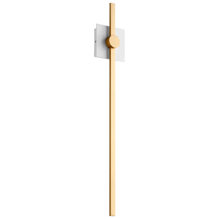 Quorum - 3-51-650 - LED Wall Sconce - Zora - White|Industrial Brass