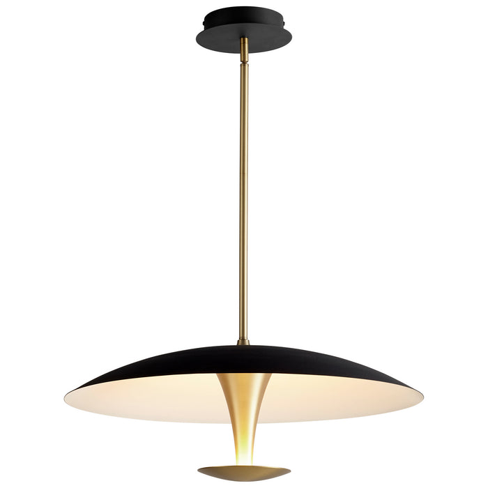 Quorum - 3-647-1540 - LED Pendant - Spacely - Black|Aged Brass