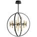 Quorum - 3-685-1540 - LED Chandelier - Nero - Black|Aged Brass
