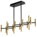 Quorum - 3-686-1540 - LED Linear Ceiling Mount - Nero - Black|Aged Brass