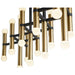 Quorum - 3-686-1540 - LED Linear Ceiling Mount - Nero - Black|Aged Brass