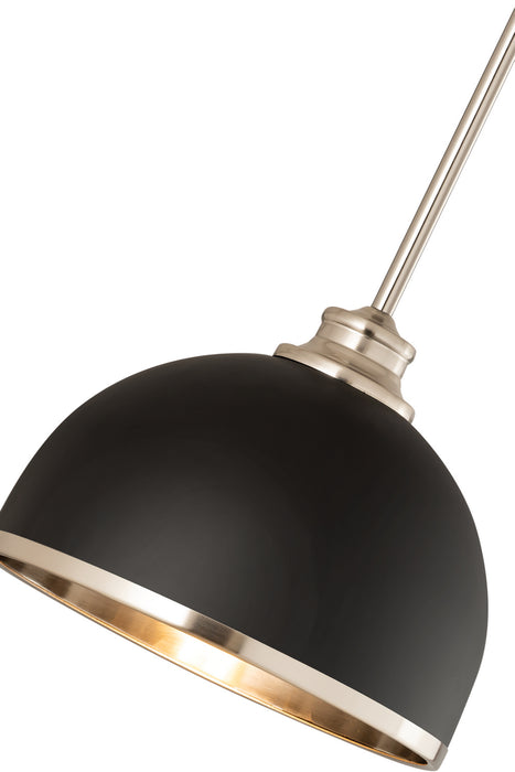 Z-Lite - 1004P10-MB-BN - One Light Pendant - Landry - Matte Black + Brushed Nickel
