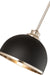 Z-Lite - 1004P10-MB-BN - One Light Pendant - Landry - Matte Black + Brushed Nickel