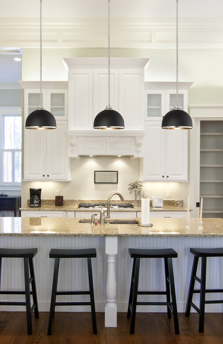 Z-Lite - 1004P10-MB-BN - One Light Pendant - Landry - Matte Black + Brushed Nickel