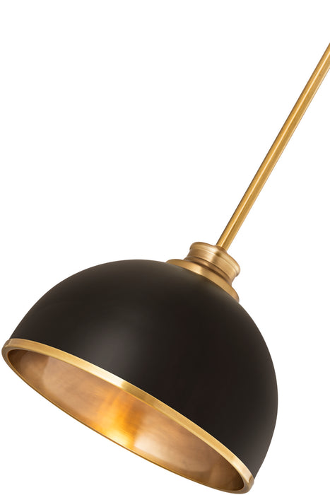 Z-Lite - 1004P10-MB-RB - One Light Pendant - Landry - Matte Black + Rubbed Brass