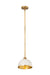 Z-Lite - 1004P10-MW-RB - One Light Pendant - Landry - Matte White + Rubbed Brass