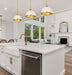 Z-Lite - 1004P10-MW-RB - One Light Pendant - Landry - Matte White + Rubbed Brass