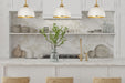 Z-Lite - 1004P10-MW-RB - One Light Pendant - Landry - Matte White + Rubbed Brass