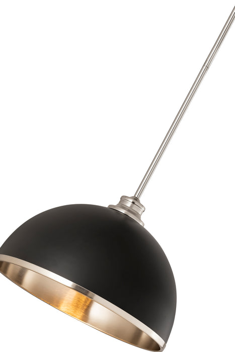 Z-Lite - 1004P14-MB-BN - One Light Pendant - Landry - Matte Black + Brushed Nickel