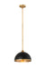 Z-Lite - 1004P14-MB-RB - One Light Pendant - Landry - Matte Black + Rubbed Brass