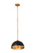 Z-Lite - 1004P14-MB-RB - One Light Pendant - Landry - Matte Black + Rubbed Brass