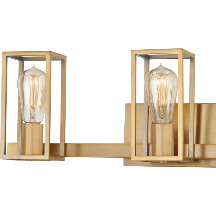 Quoizel - LGN8724WS - Three Light Bath - Leighton - Weathered Brass
