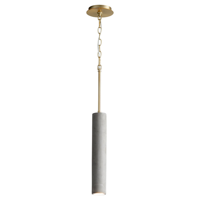 Quorum - 3-614-1540 - LED Pendant - Totem - Dark Gray|Aged Brass