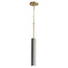 Quorum - 3-614-1540 - LED Pendant - Totem - Dark Gray|Aged Brass