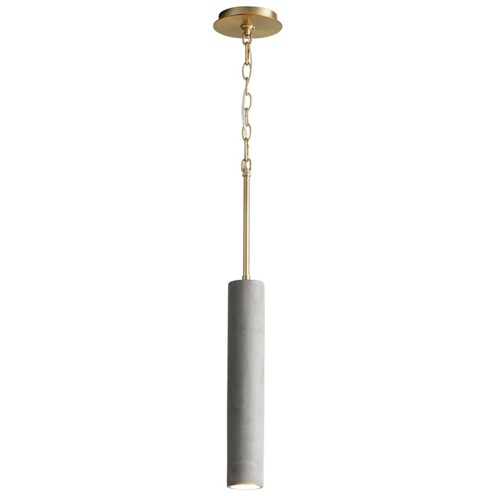 Quorum - 3-614-1540 - LED Pendant - Totem - Dark Gray|Aged Brass