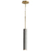 Quorum - 3-614-1540 - LED Pendant - Totem - Dark Gray|Aged Brass