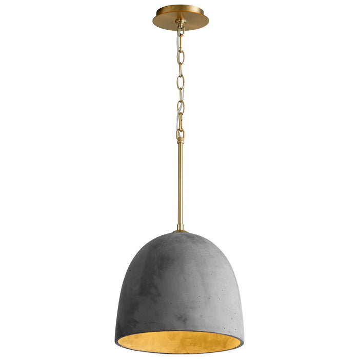 Quorum - 3-641-1540 - LED Pendant - Dune - Aged Brass|Dark Gray