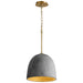 Quorum - 3-641-1540 - LED Pendant - Dune - Aged Brass|Dark Gray