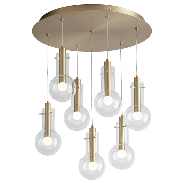 Quorum - 3-674-40 - LED Pendant - Primo - Aged Brass