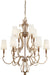 Metropolitan - N6558-690 - Ten Light Chandelier - Magnolia Manor - Pale Gold With Distressed Bronze
