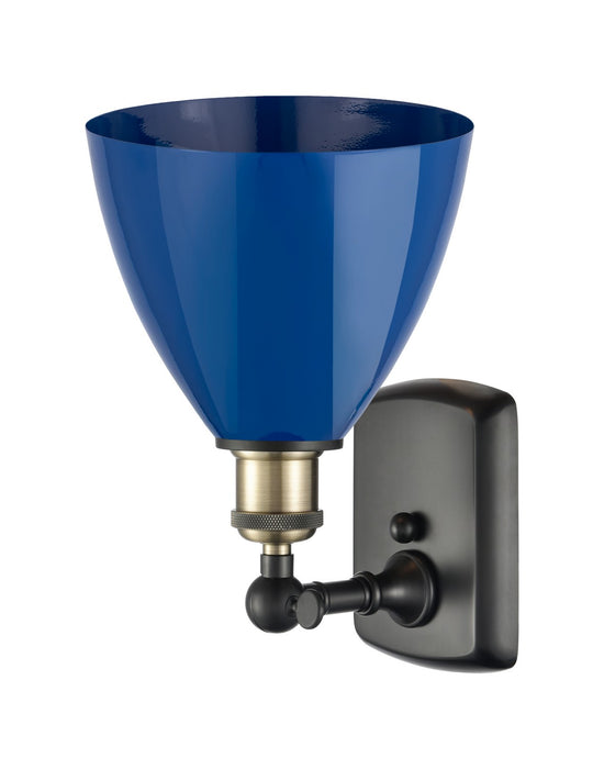 Innovations - 516-1W-BAB-MBD-75-BL - One Light Wall Sconce - Ballston - Black Antique Brass