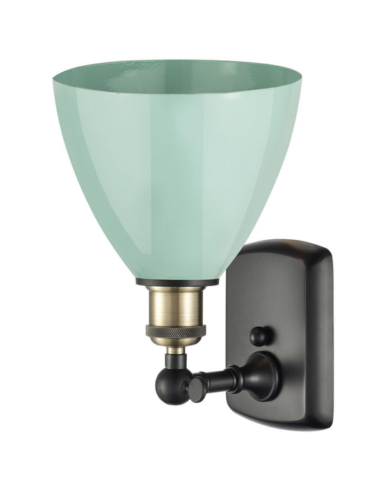 Innovations - 516-1W-BAB-MBD-75-SF - One Light Wall Sconce - Ballston - Black Antique Brass