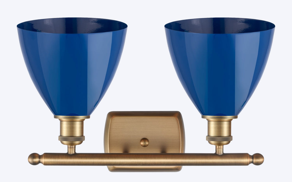 Innovations - 516-2W-BB-MBD-75-BL - Two Light Bath Vanity - Ballston - Brushed Brass