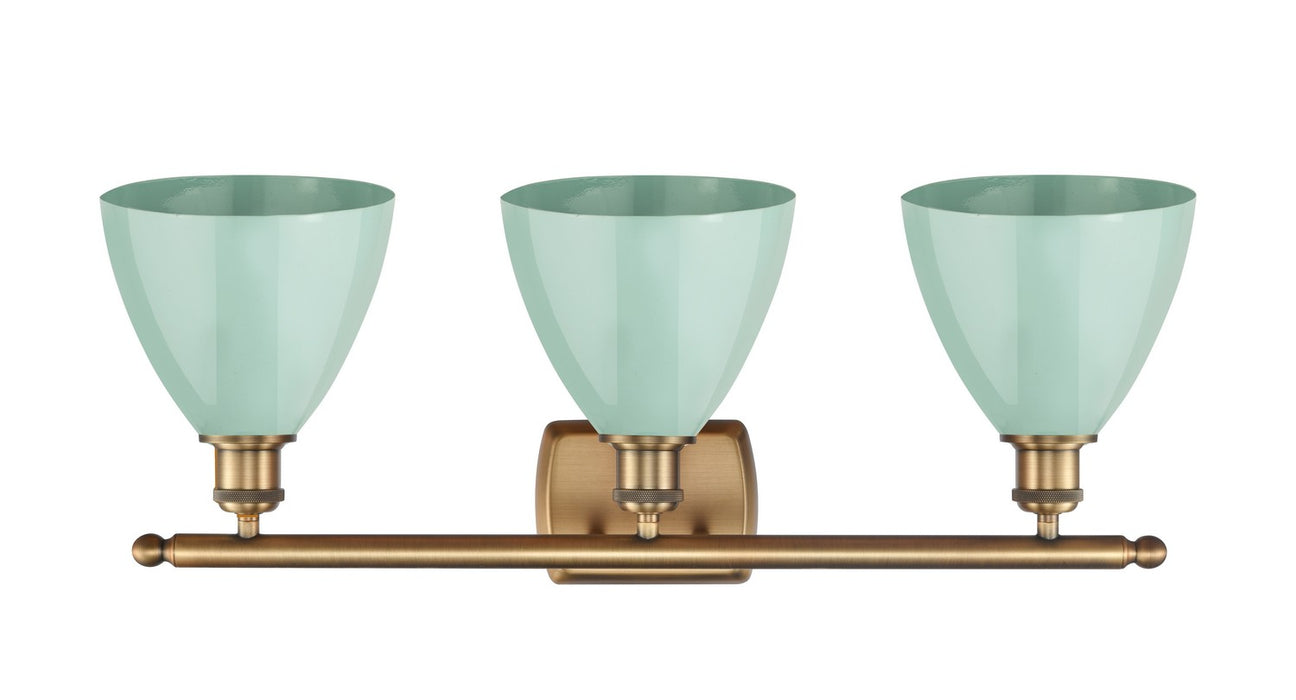 Innovations - 516-3W-BB-MBD-75-SF - Three Light Bath Vanity - Ballston - Brushed Brass