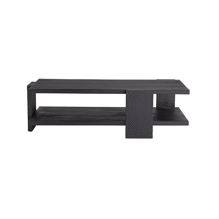 Arteriors - 4900 - Cocktail Table - Aiden - Handcarved Soft Black Waxed