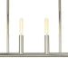 Regina Andrew - 16-1312PN - Six Light Linear Chandelier - Wolfe - Polished Nickel