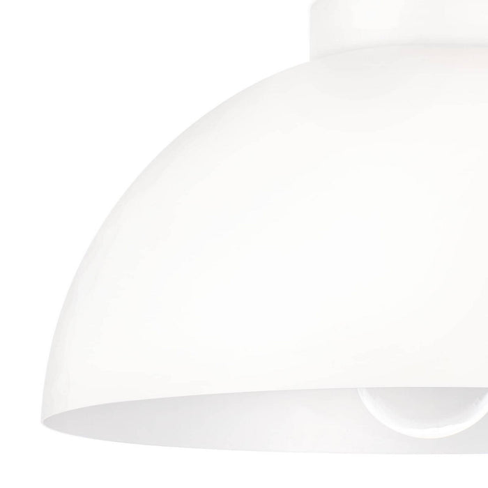 Regina Andrew - 17-1025WT - One Light Flush Mount - Peridot - White