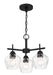 Minka-Lavery - 2172-66A - Three Light Semi Flush / Chandelier - Camrin - Coal