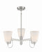 Minka-Lavery - 3993-84 - Three Light Chandelier - Beckonridge - Brushed Nickel
