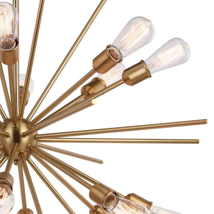 Vaxcel - P0344 - 16 Light Pendant - Estelle - Natural Brass