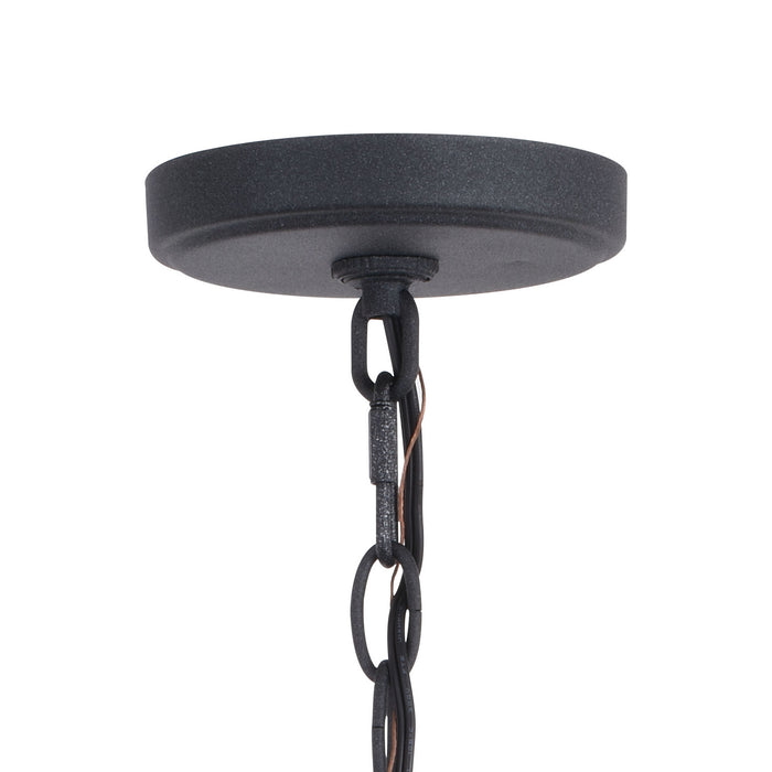 Vaxcel - T0590 - One Light Outdoor Pendant - Gage - Volcanic Black