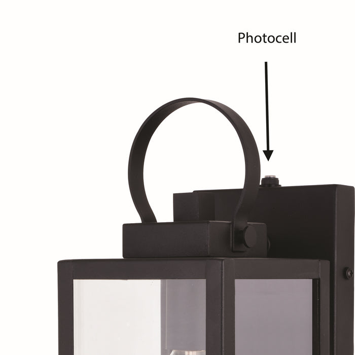 Vaxcel - T0600 - One Light Outdoor Wal Mount - Medinah - Textured Black