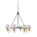 Artcraft - AC11728BK - Eight Light Chandelier - Martina - Black and Brushed Brass