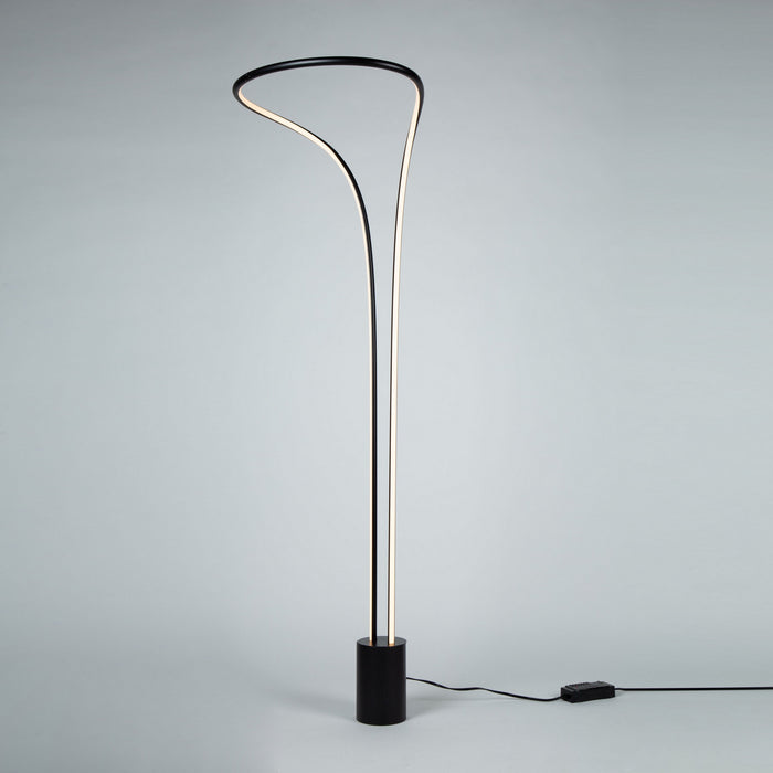 Artcraft - AC7589BK - LED Floor Lamp - Cortina - Matte Black