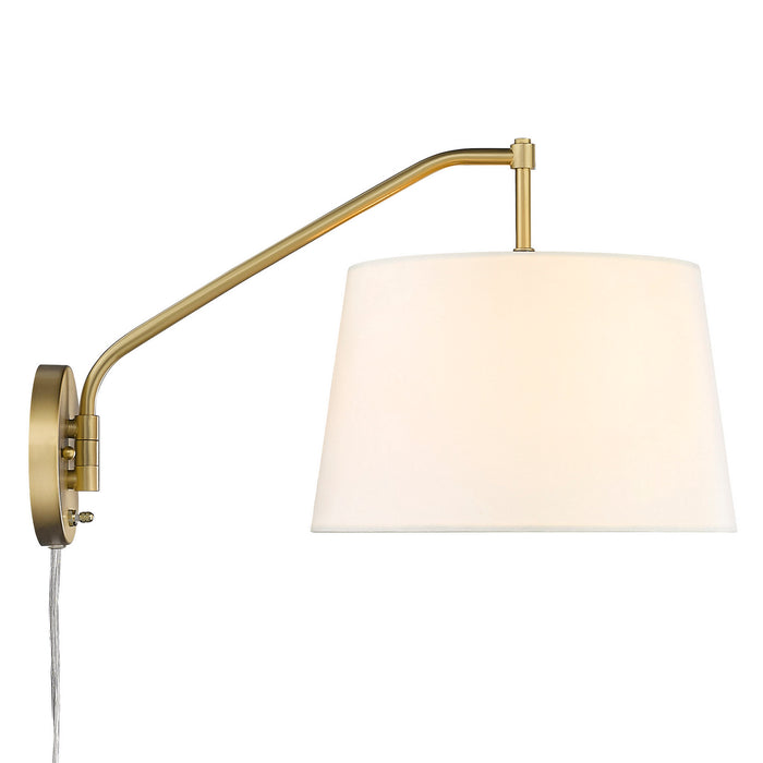 Golden - 3694-A1W BCB-MWS - One Light Swing Arm - Ryleigh - Brushed Champagne Brass