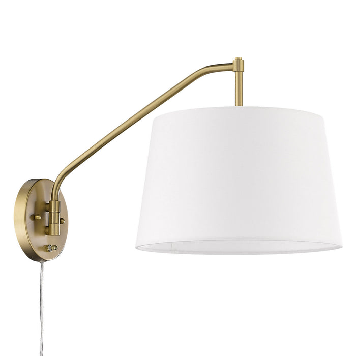 Golden - 3694-A1W BCB-MWS - One Light Swing Arm - Ryleigh - Brushed Champagne Brass
