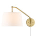 Golden - 3694-A1W BCB-MWS - One Light Swing Arm - Ryleigh - Brushed Champagne Brass