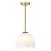 Golden - 6951-S BCB-POR - One Light Pendant - Brinkley - Brushed Champagne Brass