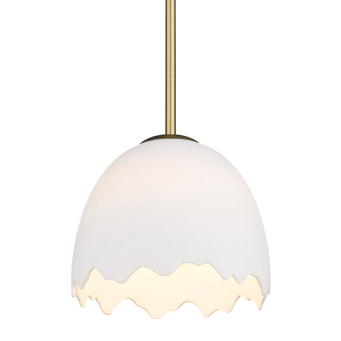 Golden - 6951-S BCB-POR - One Light Pendant - Brinkley - Brushed Champagne Brass